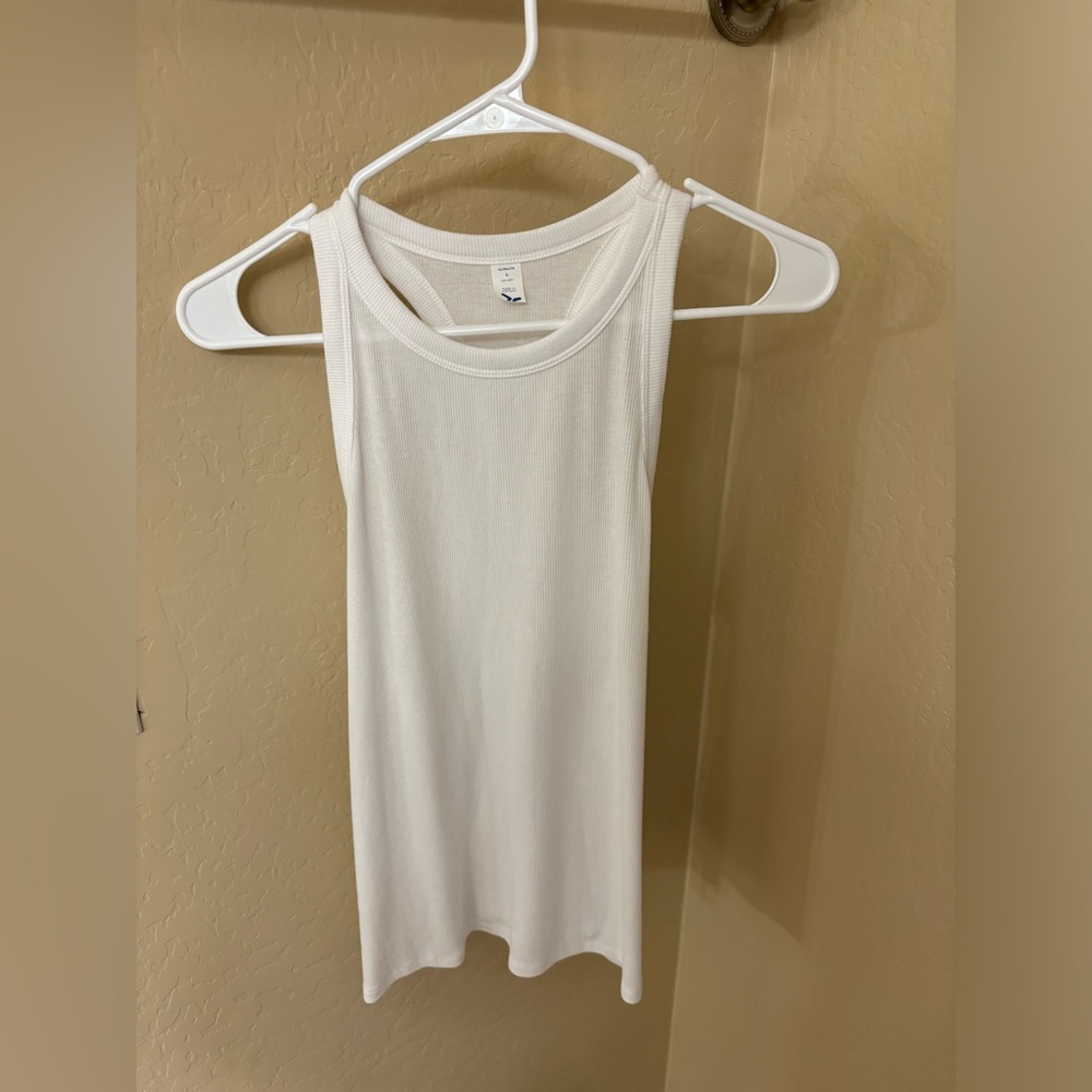 Racerback white tank